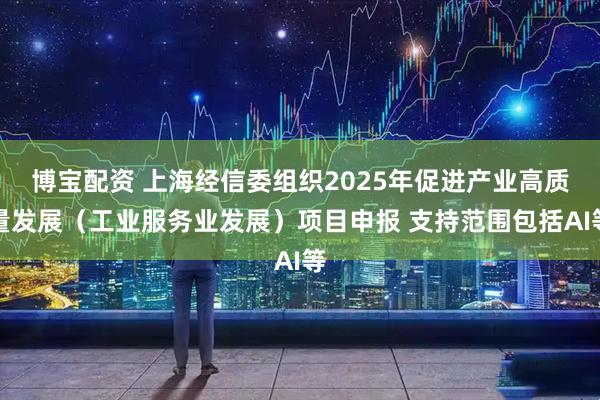 博宝配资 上海经信委组织2025年促进产业高质量发展（工业服务业发展）项目申报 支持范围包括AI等