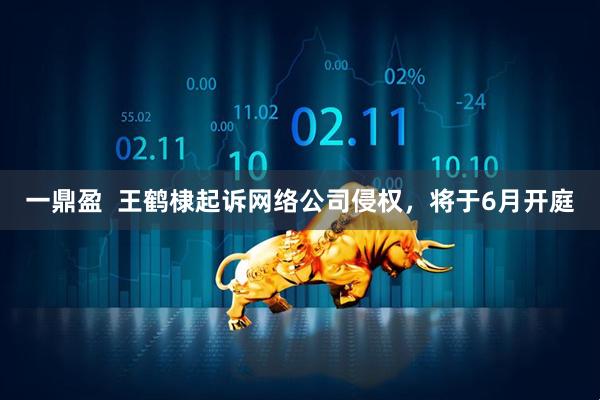一鼎盈  王鹤棣起诉网络公司侵权，将于6月开庭
