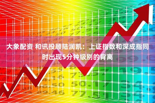 大象配资 和讯投顾陆润凯：上证指数和深成指同时出现5分钟级别的背离